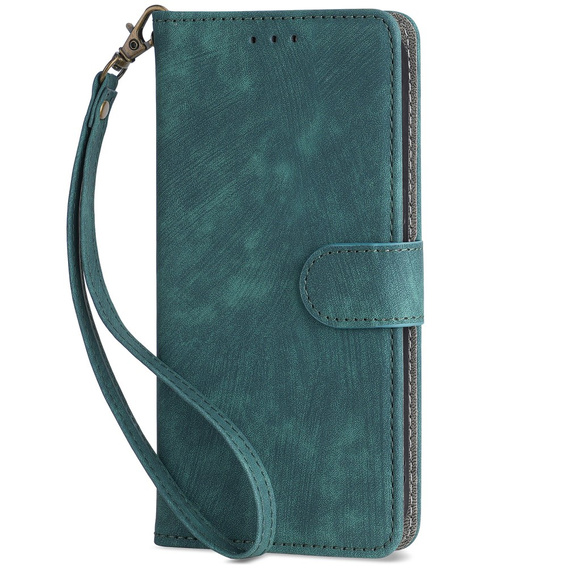 Flip case for Realme 12 5G, RFID Wallet, green