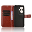 Flip case for Oppo Reno 11F 5G, Crazy Horse Wallet, brown