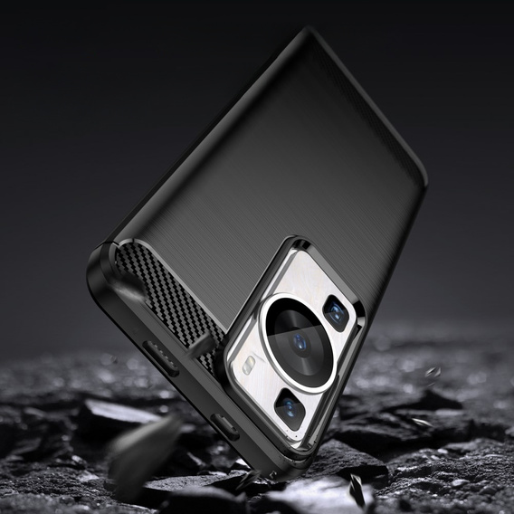 Case for Huawei P60 / P60 Pro, Carbon, black