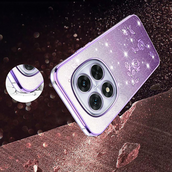 Glitter Flower case for Xiaomi Redmi Note 15 5G / Poco M8 5G