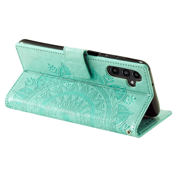 Flip case for Samsung Galaxy A34 5G, Mandala, green
