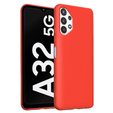 Case for Samsung Galaxy A32 5G, Silicone Lite, red