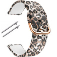 Smooth strap for Samsung Galaxy Watch Active 22mm, Brown Leopard