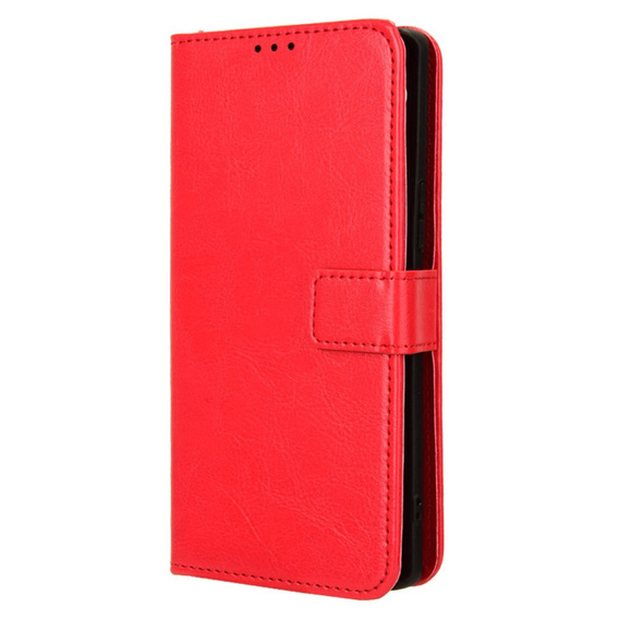 Flip case for Infinix Note 40 Pro Plus, Crazy Horse Wallet, red