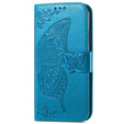 Flip case for Motorola Edge 50 Ultra, Butterfly, blue