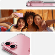 Case for iPhone 16 Plus, Erbord Dropproof, transparent + Glass