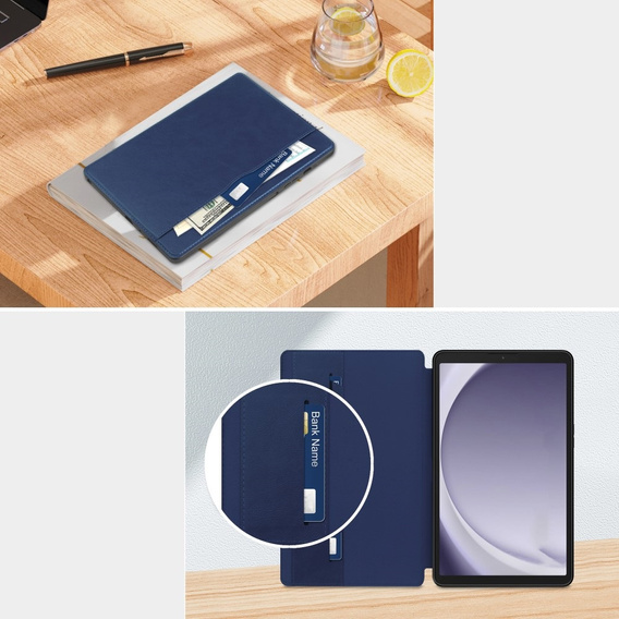 Case for Samsung Galaxy Tab A9, Business Card, blue