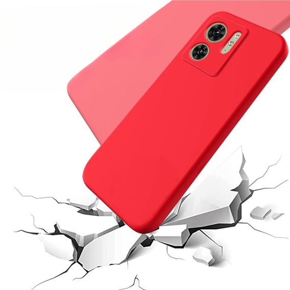 Case for Motorola Edge 40 5G, Silicone Lite, red