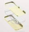 Silicone sleeve for iPhone 17 Pro, for MagSafe, anti-shock, yellow