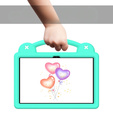 Children's case for T Tablet 5G, Cute Patterns, with stand, green