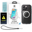 IP68 Waterproof Case for iPhone 16 Pro, SHELLBOX MagSafe, black