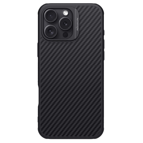 Nillkin Armored Case for iPhone 16 Pro Max, Carbon Fiber, for Magsafe, black
