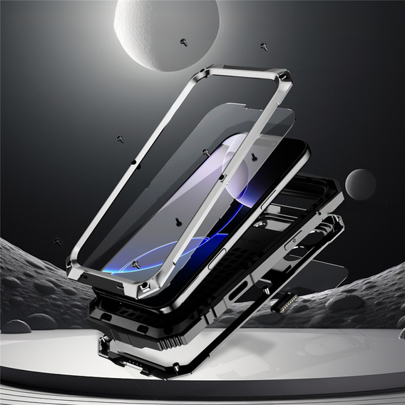 R-JUST case with stand and built-in glass for iPhone 17 Pro Max