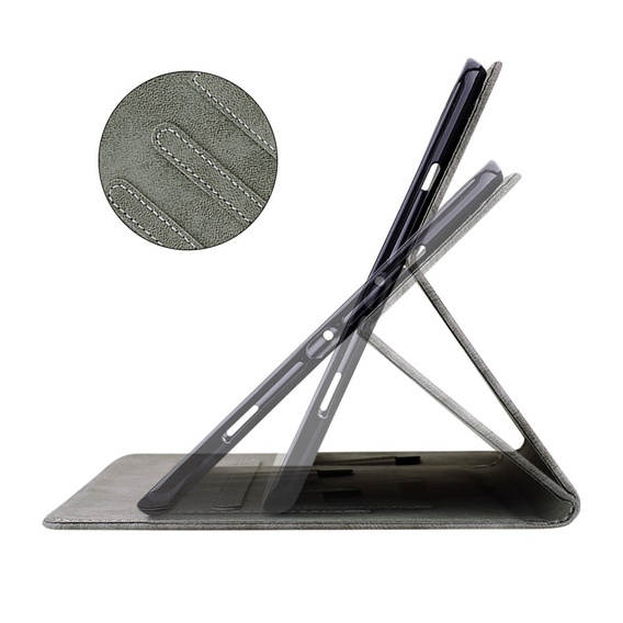 Case for Xiaomi Pad 6, Wallet Pen Slot, grey