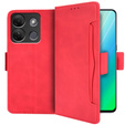 Flip case for Infinix Smart 7 HD 4G, Card Slot, red