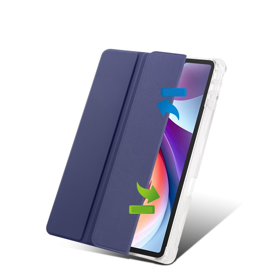Case for Lenovo Tab M11, Smartcase Hybrid, with stylus space, dark blue