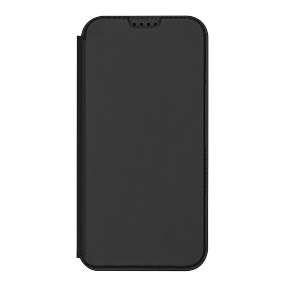 Dux Ducis case for iPhone 17, Skin Pro, with flap, with card slot, black