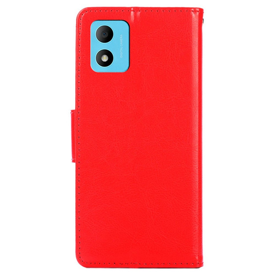 Flip case for TCL 305i, PU Leather Wallet Case, red