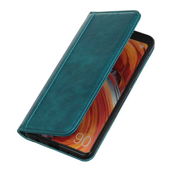 Case for Xiaomi Redmi Note 13 Pro+, Wallet Litchi Leather, green