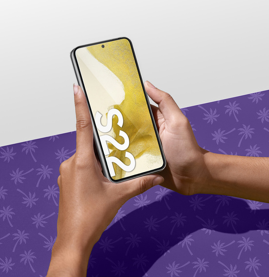 Shy Palm Privacy Tempered Glass for Samsung Galaxy S22