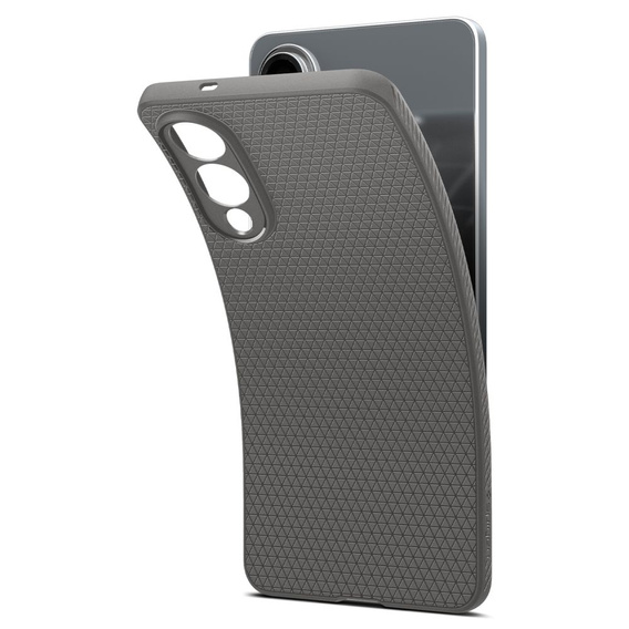 Spigen case for Samsung Galaxy S25, Liquid Air, black + 9H Tempered Glass