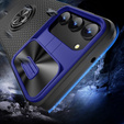 Case for Samsung Galaxy S23, Camera Slide Ring, black / blue