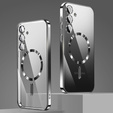 Case for Samsung Galaxy S25+ Plus, Electro MagSafe, black + Screen Glass