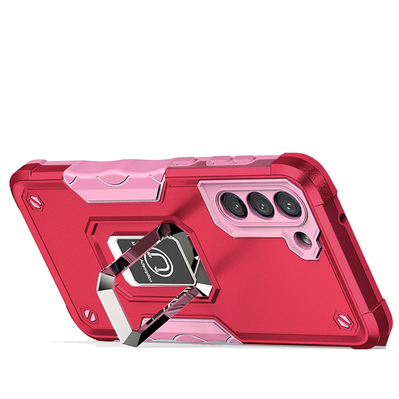 Case for Samsung Galaxy S21 FE, Dual-Layer Armor, pink