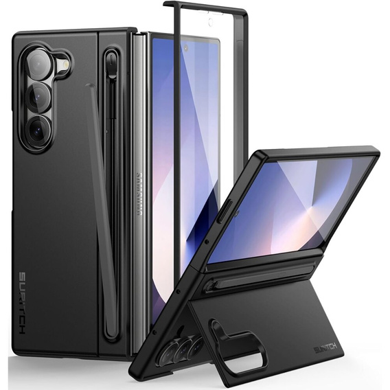 Case for Samsung Galaxy ZFold 6, Suritch Full Body, black