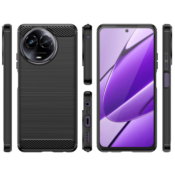 Case for Realme 11 5G, Carbon, black