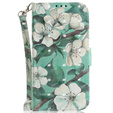 Flip case for Xiaomi Redmi Note 13 Pro 5G, Wallet, Flowers green