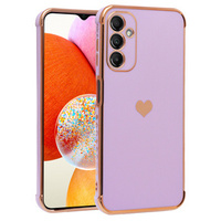 Case for Samsung Galaxy A14 4G/5G, Electro heart, purple