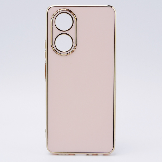 Case for Oppo A58 4G, Glamour CamShield, pink rose gold