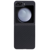 Case for Samsung Galaxy Z Flip5 5G, Aramid Fiber Cover, black