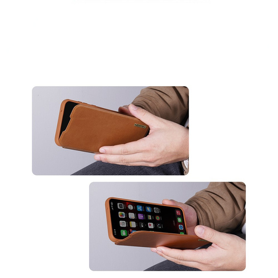 NILLKIN flip case for Samsung Galaxy A56, CamShield Qin Pro, leather, black