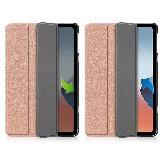 Case for Oppo Pad Air, Smartcase, pink rose gold