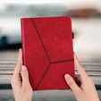 Case for Lenovo Tab M10 Plus 10.6 Gen 3 TB-125F TB-128F, Classic, with space for stylus, red