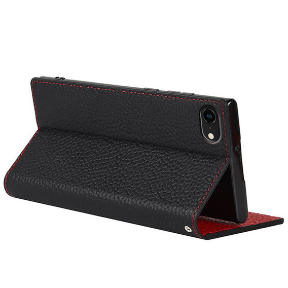 Leather case for iPhone 7/8/SE 2020/SE 2022, ERBORD Grain Leather, black
