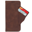 Flip case for Motorola Moto G24 / G24 Power / G04, Card Slot, brown
