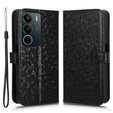 Flip case for Realme C71, Wallet Rhombus, black