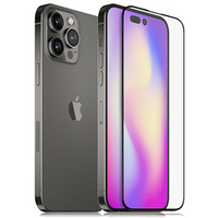 3D Tempered Glass for iPhone 14 Pro, black