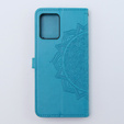 Flip case for Motorola Moto G54 5G, Mandala, blue
