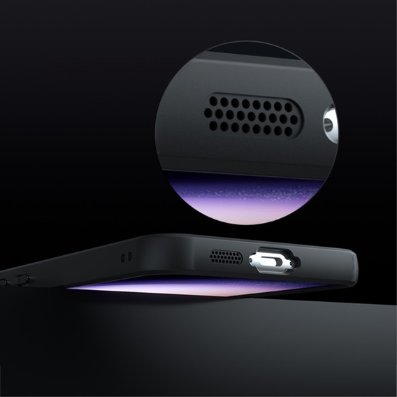 Case for Samsung Galaxy A15, Fusion, transparent / black + 9H glass