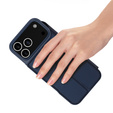 Dux Ducis case for iPhone 17 Pro, Skin Pro, with flap, with card slot, navy blue