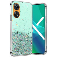 Case for Oppo Reno8 T, Glittery, green