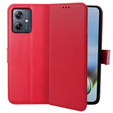Flip case for Motorola Moto G54 5G, Crazy Horse Wallet, red