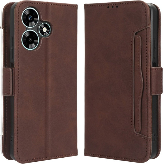 Flip case for Infinix Hot 30i, Card Slot, brown