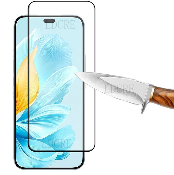 3D Tempered Glass for Honor 200 lite, black frame