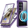 Case for Samsung Galaxy S24 Ultra, Shockproof, with screen film, for MagSafe, purple
