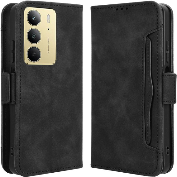 Flip case for Realme 14X / Realme C75, Card Slot, black